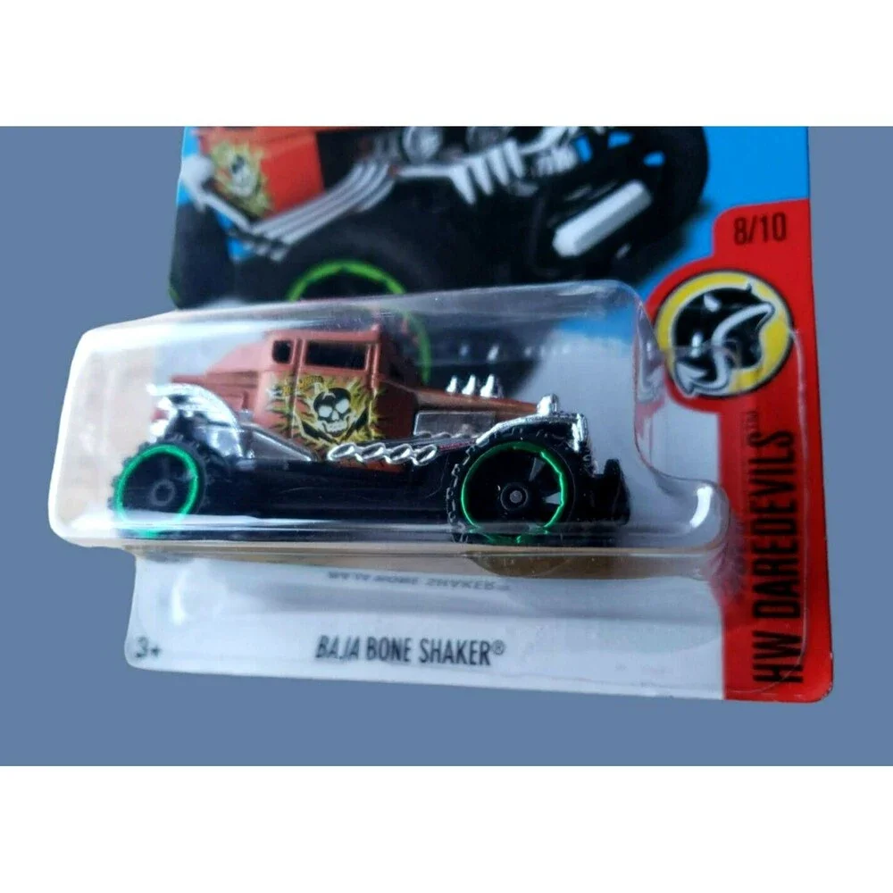2017 Hot Wheels BAJA BONE SHAKER HW Daredevils #91/3 Satin Orange Off Road 6-SP